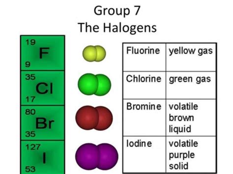 Periodic Table Groups Halogens Periodic Table Timeline