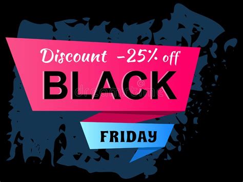 Black Friday Promotional Emblem Sale And Discounts In Store Design