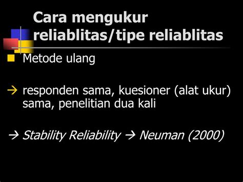 Ppt Validitas Dan Reliabilitas Instrumen Powerpoint Presentation