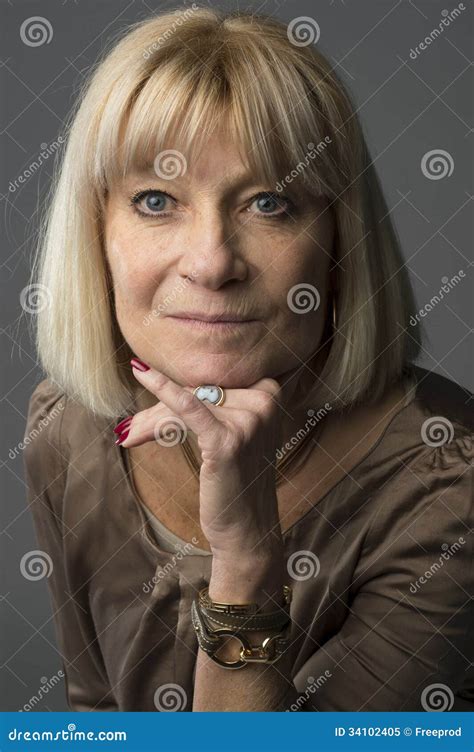 Senior Portrait Beautiful Woman Royalty Free Stock Photo Image 34102405