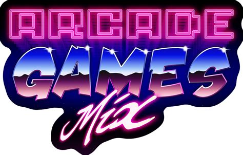 Gaming logo collection with flat design. Arcade Games Mix | Magic Play