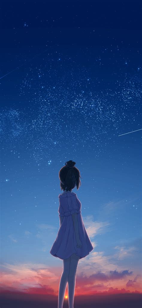 1125x2436 Lonely Anime Girl Iphone Xsiphone 10iphone X Wallpaper Hd