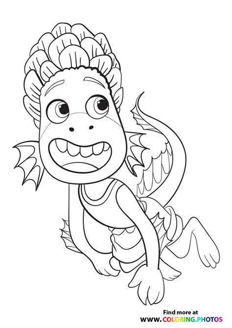 Luca Printable Coloring Pages