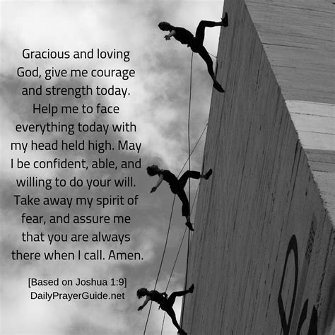 A Prayer To Be Strong And Courageous Joshua 1 9 Daily Prayer Guide