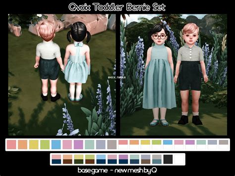 Sims 4 Ccs The Best Clothing For Toddlers And Kids By Qvoix