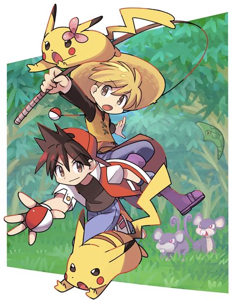 Sutokame Metapod Pikachu Rattata Red Pokemon Yellow Pokemon