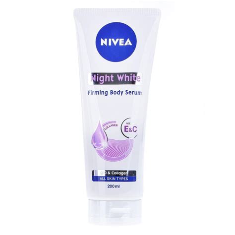 Nivea Night White Firming Body Serum Collagen 200 Ml