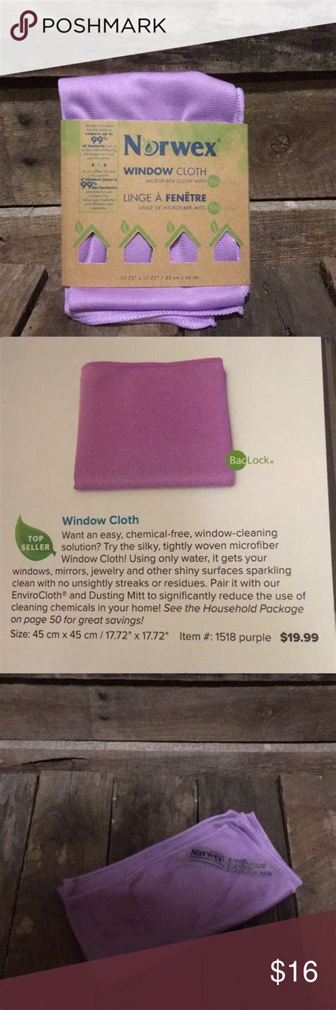 Start with the enviro cloth (check the tag in the corner for which cloth is which). Norwex Window Cloth NWT (With images) | Norwex window ...