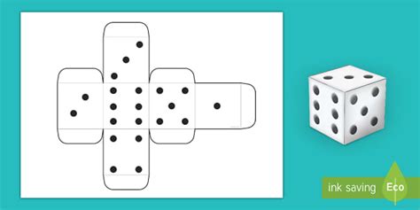 Free Printable 16 Dice Template Twinkl Elementary Resources