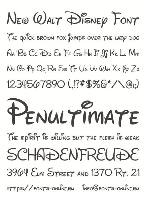 New Walt Disney Font Font