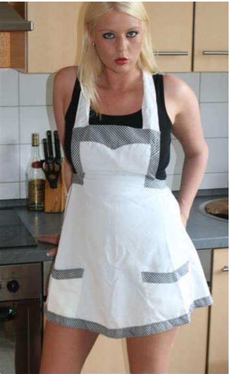 House Maid Plastic Aprons Staff Uniforms Gurl Pinny Madame Work Wear Photographer Apron
