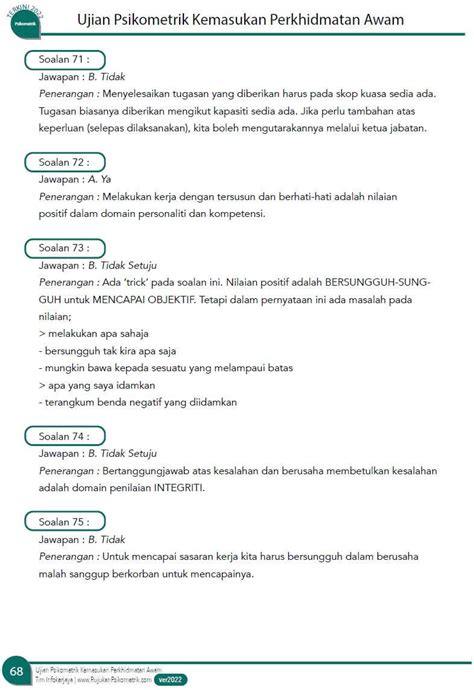 Contoh Soalan Ujian Psikometrik Pembantu Belia Dan Sukan S19