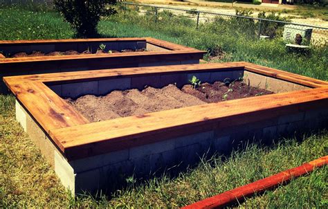 How To Build A Raised Flower Bed With Cinder Blocks