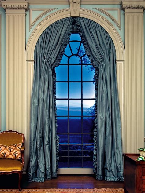 Shop for bedroom window curtains at bed bath & beyond. White and Blue Arched Window With Columns | HGTV