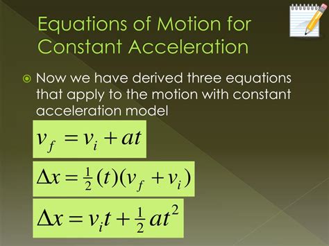 Ppt Motion With Constant Acceleration Powerpoint Presentation Free