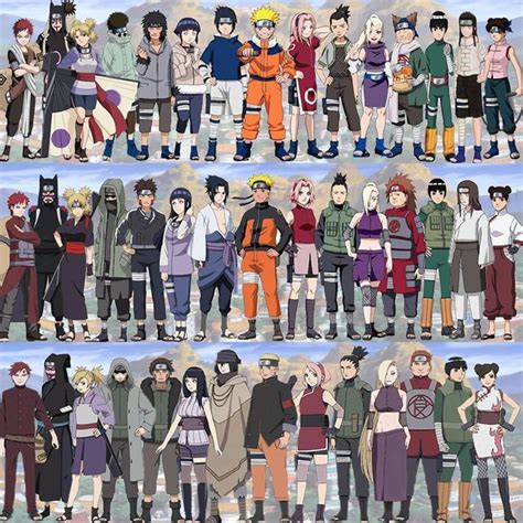 Naruto Shippuden Main Characters List With Pictures Narutojullle