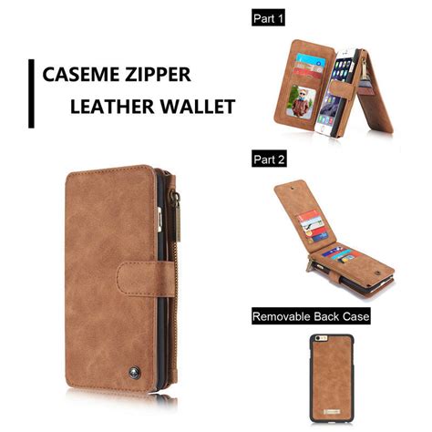 Caseme Genuine Leather Detachable Magnetic Removable