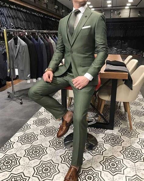 Olive Green Is Love Blazer Outfits Men Wedding Suits Men Mens