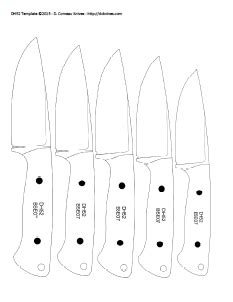 Each has multiple sizes to fit your stock. Knife Patterns III | Knife patterns, Knife template, Knife ...