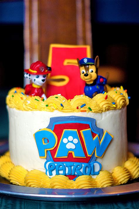 Paw Patrol Theme Birthday Cake
