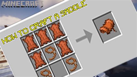 How To Easily Craft A Saddle In Minecraft 2020 How To Basic Minecraft