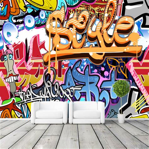 Graffiti Boys Urban Art Photo Wallpaper Popular Wallpaper Custom Wall