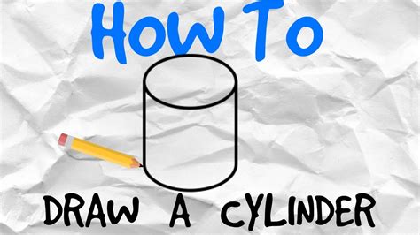 How To Draw A Cylinder Simple Drawing Tutorial Youtube
