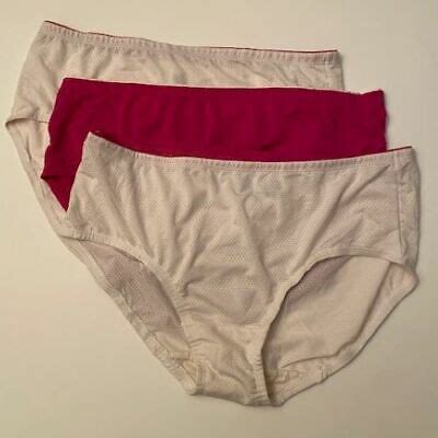 Fruit Of The Loom Women S Pack Hi Cut Panty Pink White L New W O