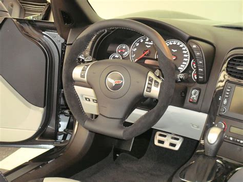 Automobile Corvette C6 Sport Steering Wheel Black Leather
