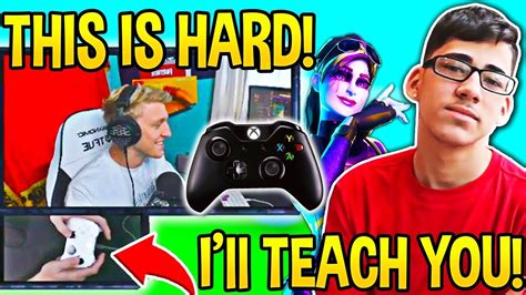 Faze Sway Teaches Tfue Controller Then 1v1 In Fortnite Youtube