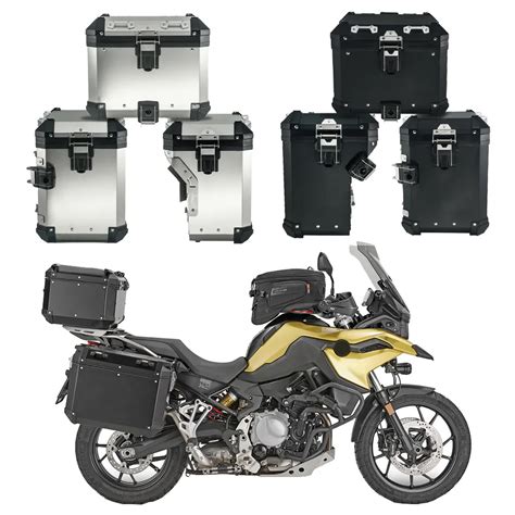 Alforjas De Aluminio Para Motocicleta Caja Superior De Equipaje Para