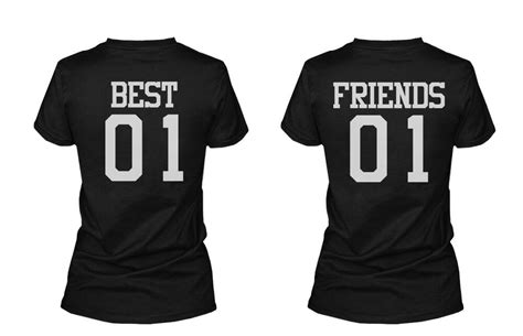 Best 01 Friend 01 Matching Best Friends T Shirts Bff Tees
