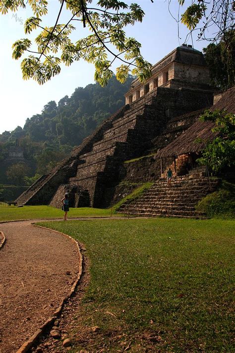 Temple Of The Inscriptions Mayan Site Of Palenque Mexico
