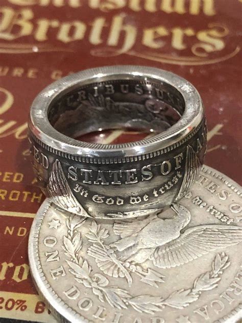 Handmade Morgan Silver Dollar Coin Ring 90 Silver Etsy