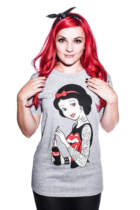 Punk Disney Rockabilly Snow White T Shirt Tattoo Gothic Emo Pinup Scene Ebay