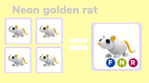 Making Neon Golden Rat Adopt Me Youtube