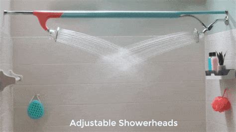 absolutely genius bathroom attachment gives you two showerheads so you can shower with your