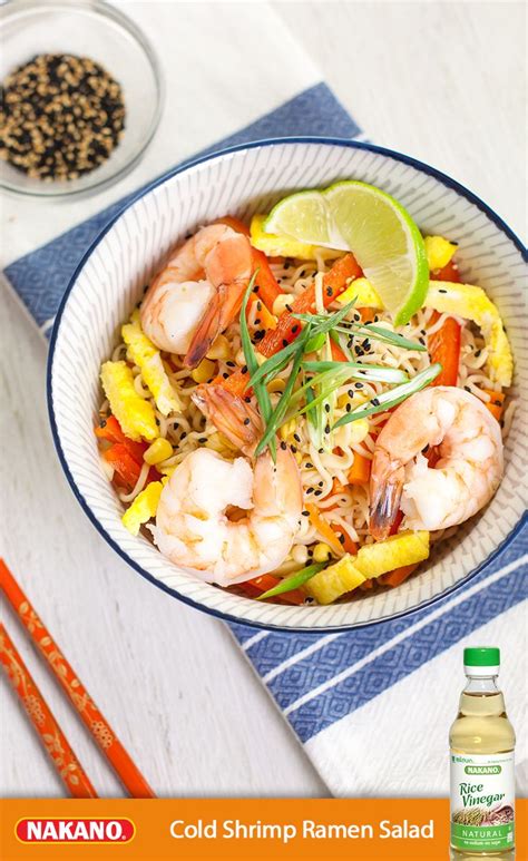 Shao z.] when the heat starts to climb, i try to use my oven as little as possible. Cold Shrimp Ramen Salad with Sesame Dressing | Recipe | Food recipes, Cooking recipes, Asian recipes