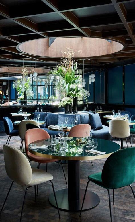 The Most Gorgeous Dark Interiors In This Restaurant All The Velvets