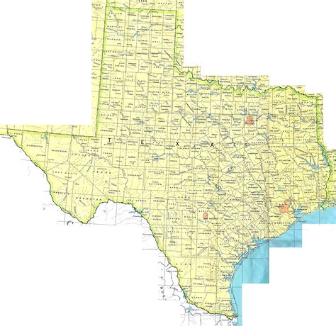 Mapa Político De Texas Tamaño Completo Ex