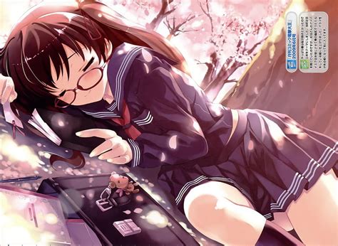1920x1080px 1080p Free Download Sleeping Glasses Blushing Anime