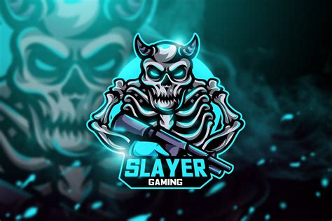 Slayer Gaming Mascot And Esport Logo Creative Logo Templates