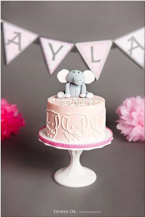 Elephant Smash Cake Cake By Bakermama Cakesdecor