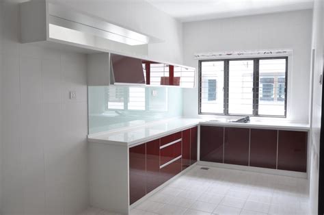 Nova Kitchen And Deco Sdn Bhd Kitchen Cabinet In Red Acrylic