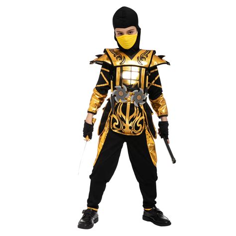 Gold Ninja Costume Child Spooktacular Creations