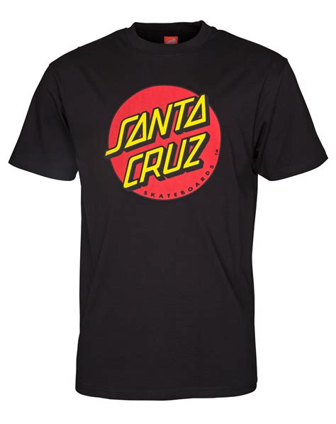 Camiseta Santa Cruz Classic Dot Black Para Hombre