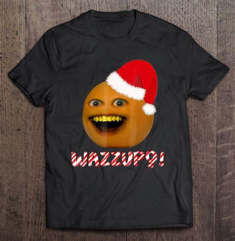 Annoying Orange Wazzup With Santa Hat T Shirts Hoodies Sweatshirts