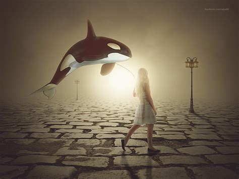 Surreal Photo Manipulation Tutorial Girl And Her Whale Rafy A