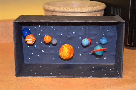 Solar System Diorama Projetos Para Crianças Ciência Para Crianças