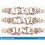 Calendar Months Newsletter Decorative April May June Stock Illustration 